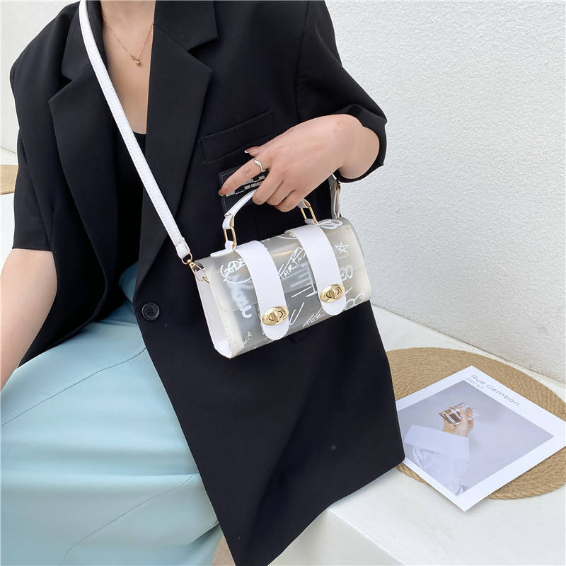 Luxury Lady Women Clutch Bags PVC Transparent Cosmetic Makeup Pouch Bag Fashion Mini Cross Bag Box Purse