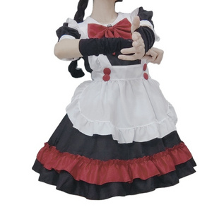 ecowalson  Cute Lolita Maid Costumes French Maid Dress Girls Woman Amine Cosplay Costume Waitress Maid Party Stage Costumes