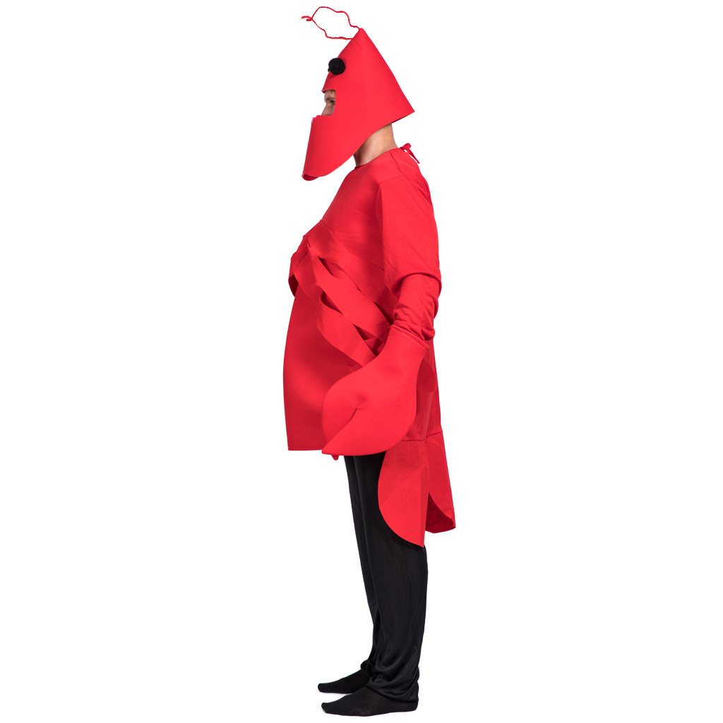 ecowalson  New Halloween Costume Carnival Purim Halloween Funny Costume For Men Adult Red Lobster Costume Lobster Langouste