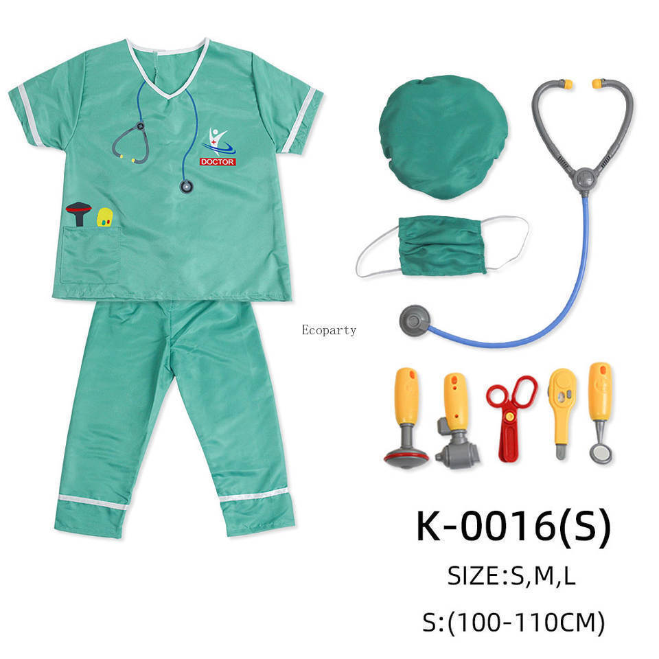 Drop ship Kids Community Helper Dress Up Set Doctor Nurse Chef firefighters Pilot Role Play Career Costumes for Kids Dress up