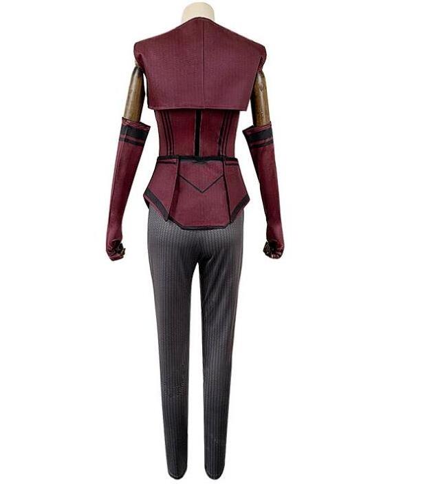 ecowalson Women's Halloween Sexy Scarlet Witch Cosplay Costume Woman New Style Women Sexy Scarlet Witch Wanda Maximoff Witches