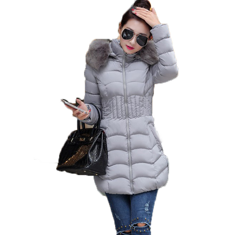 Ecoparty HOT Warm Hooded Long Jacket Fur Down Coat Long Parka Trench Womens Winter