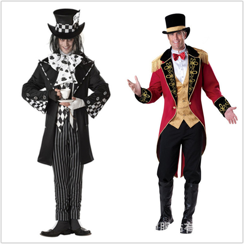 Halloween tuxedo tamer magician uniform clown COSPLAY costume