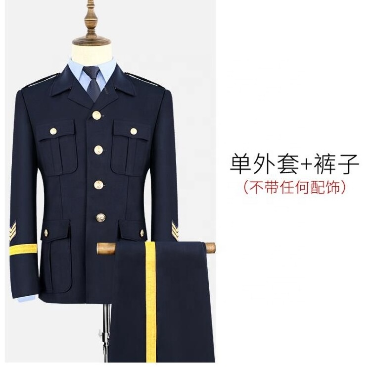 Drop ship custom made Latest New Design Security Guard Uniform Office Clothing Ceremonial Uniforms