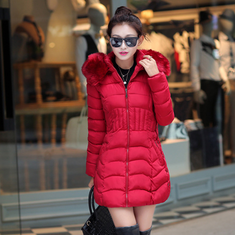 Ecoparty HOT Warm Hooded Long Jacket Fur Down Coat Long Parka Trench Womens Winter