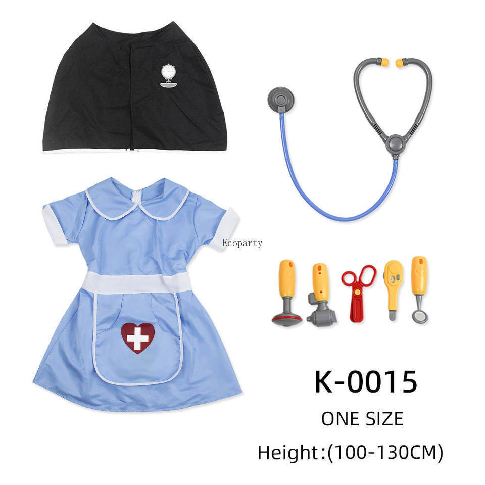 Drop ship Kids Community Helper Dress Up Set Doctor Nurse Chef firefighters Pilot Role Play Career Costumes for Kids Dress up