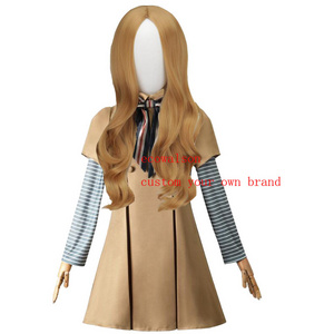 ecowalson M3GAN Cosplay Costume Dress AI Doll Robots Two Thousand and Twenty-three Megan Dresses Uniform Halloween  costumes