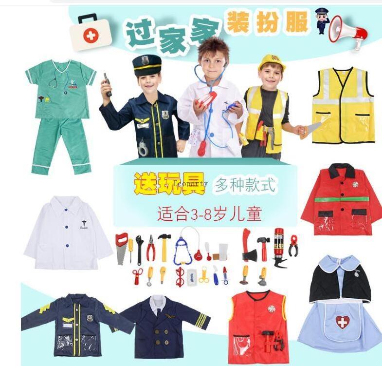 Drop ship Halloween Pilot uniforms for children pilot uniform for kids girls pilot costume for story book holiday disfraz