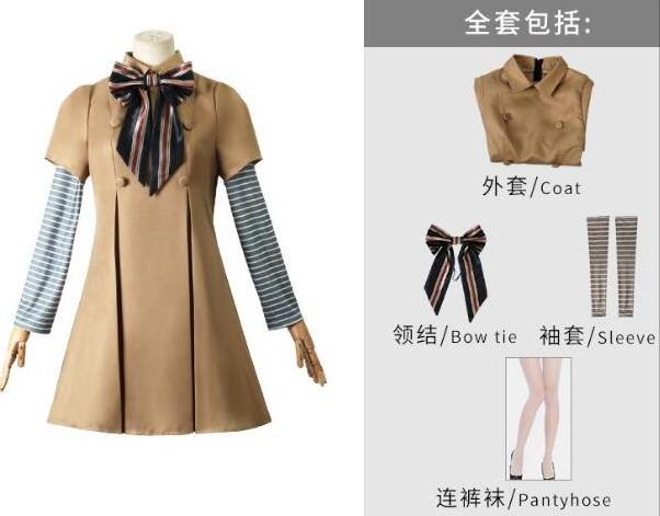 ecowalson M3GAN Cosplay Costume Dress AI Doll Robots Two Thousand and Twenty-three Megan Dresses Uniform Halloween  costumes