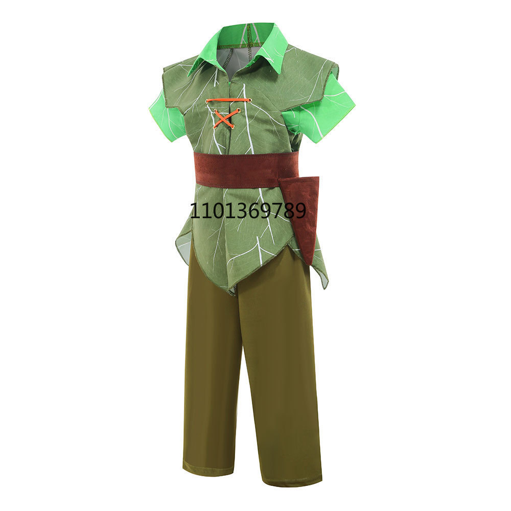 Halloween Christmas Costumes Children's Party Boys' Green Elf Peter Pan Performance Dress Clothing