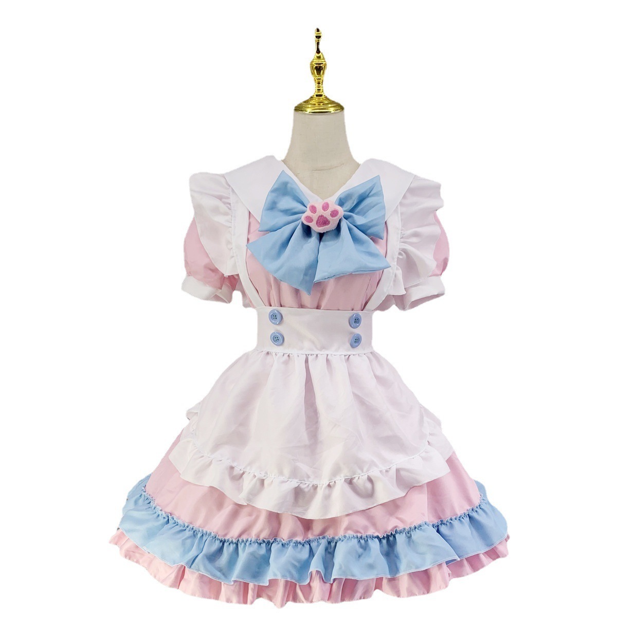 Japanese Kawaii Anime Cosplay Maid Costumes Lolita Dress Halloween Costumes for Women Cute Cat Girls Party Princess Outfits