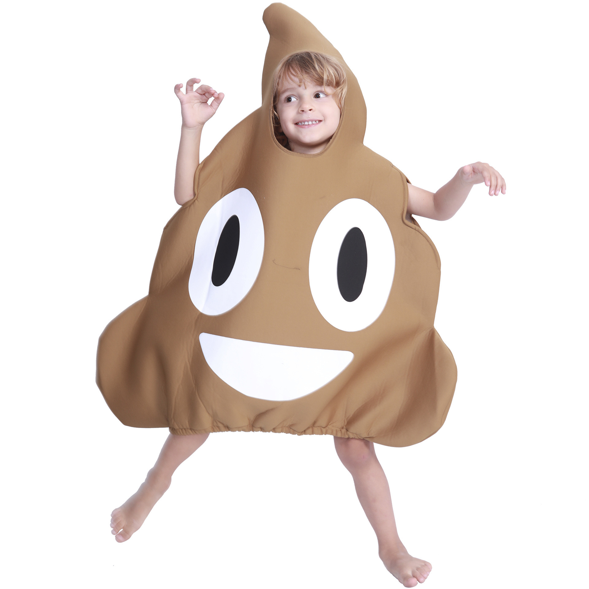 ecowalson  Funny Family Poop Costumes Halloween Costume For Parent And Child Brown Jumpsuit Carnival Birthday Party Fancy Dress