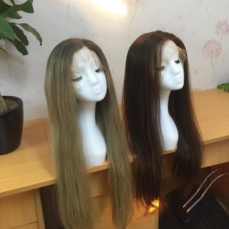 High quality no most expensive human hair wigs made in Vietnam , cambodian human hair full lace wig blonde, brown