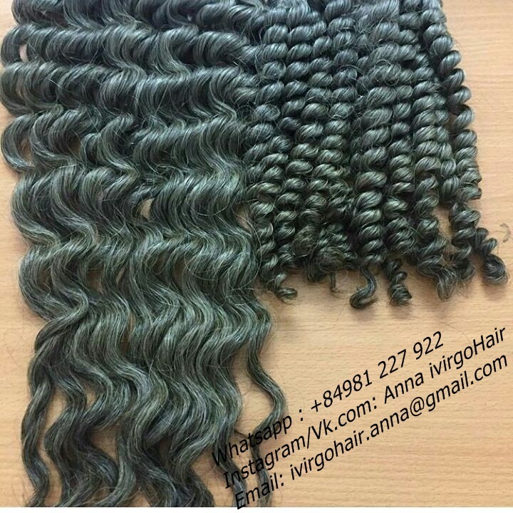 100 raw real human hair grey raw virgin unprocessed Hair sell for Canada grey human hair for braiding