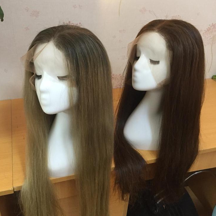 High quality no most expensive human hair wigs made in Vietnam , cambodian human hair full lace wig blonde, brown