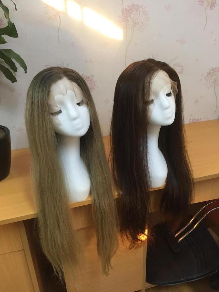 High quality no most expensive human hair wigs made in Vietnam , cambodian human hair full lace wig blonde, brown