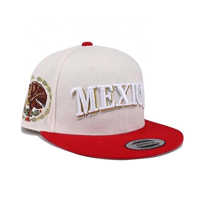 Gorras Manufacture oem 2 tones flat brim embroidery mexic baseball new snapback blank era fitted hats with custom logo