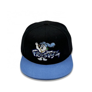 Manufacture oem Low MOQ hat with custom logo embroidery patchwork sports new flat brim era two tone baseball cap