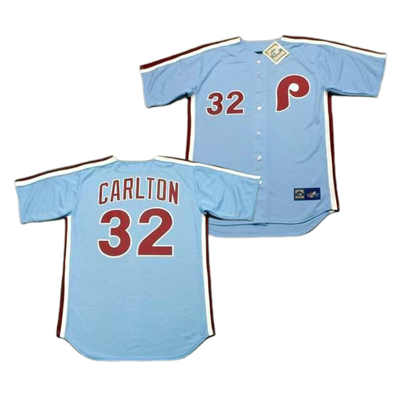 Philadelphia 31 Garry Maddox 32 Steve Carlton 45 Tug Mcgraw 99 Mitch Williams Throwback Baseball Jersey Stitched S-5xl Phillie