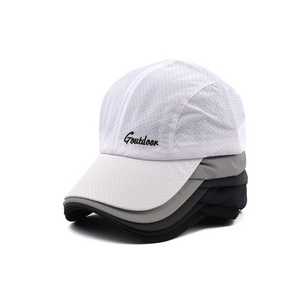 Sports outdoor packable golf dad hat baseball runner caps unisex waterproof performance hats for man and women