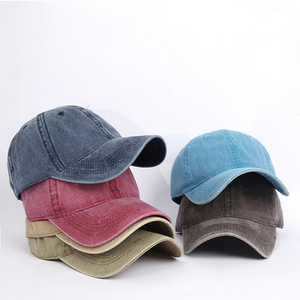 Vintage Washed Distressed Cotton Dad Hat Baseball Adjustable Sun Cap for Men Women