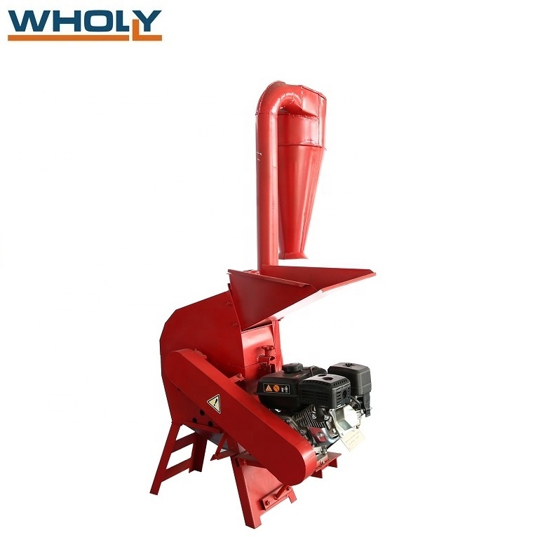 electric small hammer mill crusher home farm use dry leaves tree branch hay fodder grass husk shell making wood powder