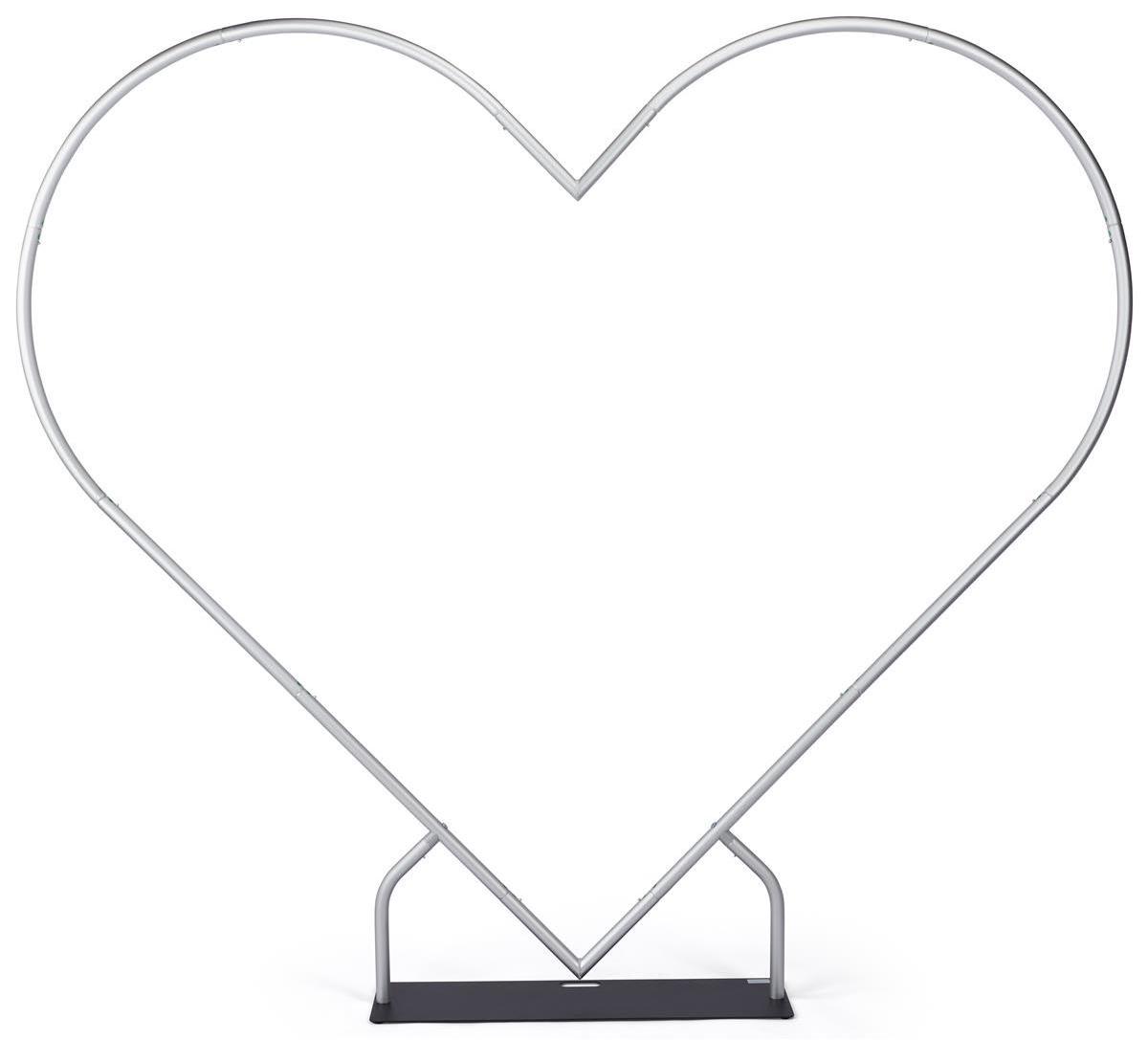 Aluminum Chiara Heart Shape Arch Backdrop Stand For Valentine's Day Birthday Wedding Party Decoration