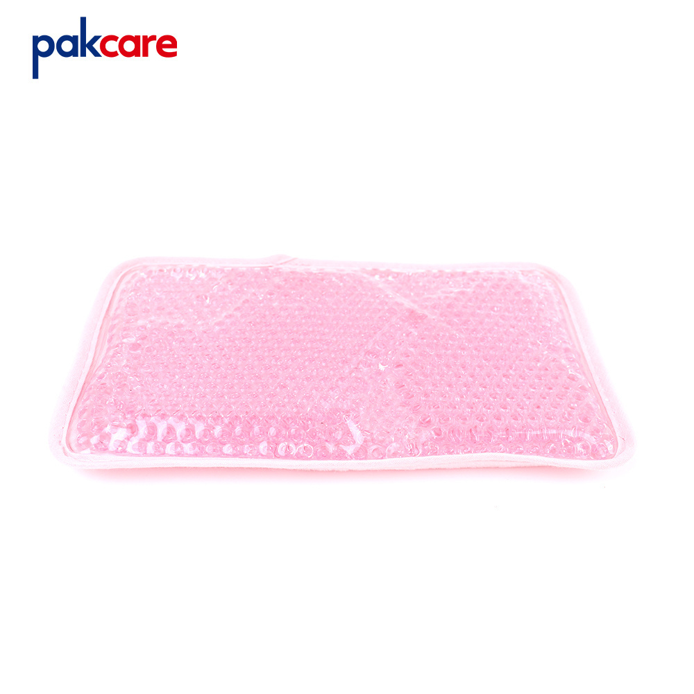 Custom Reusable ice gel pack hot cold compress gel beads cooling bag microwavable heating pad for pain relief