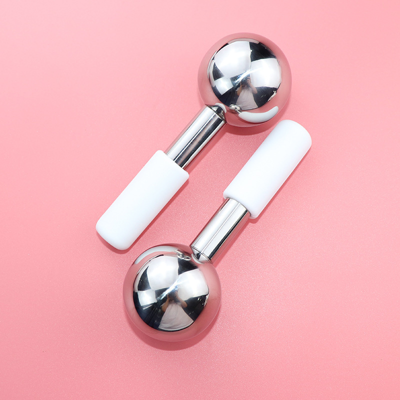 Ice Globes Facial Skin Care Tools Stainless Steel Cooling Spa Globes Cold Roller