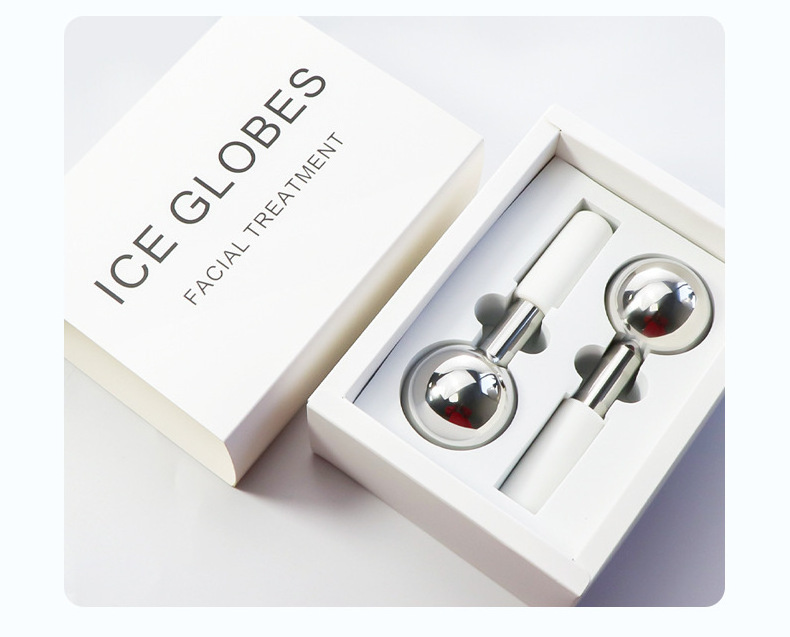 Ice Globes Facial Skin Care Tools Stainless Steel Cooling Spa Globes Cold Roller