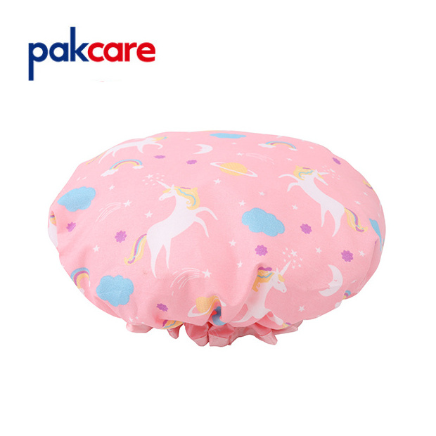 Factory wholesale bath cap shower cap printed