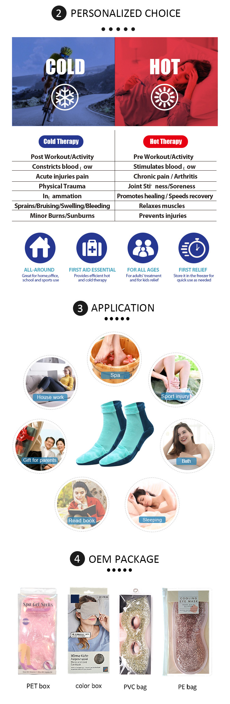 Cold Therapy Socks Ice Pack Socks Cooling Socks Gel Ice Treatment for feet Plantar Fasciitis, Sprains, Swelling & Sore Feet