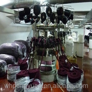 circular knitting machine for sherpa fabric