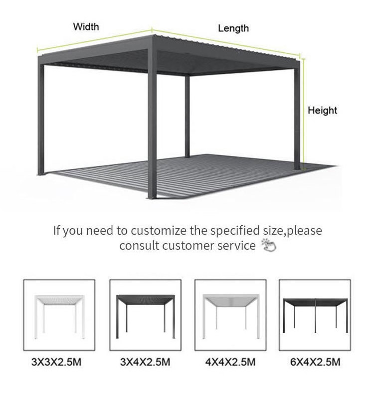 Adjustable Metal Roof Hardtop Gazebo for Deck Patio Garden Yard, Gray-Black 10x12 FT Gray-Black