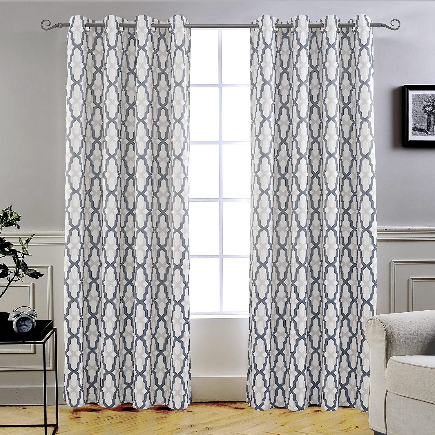 Wholesale Cheap Price Window Curtains Curtains Geometric Blackout Grommet Window Curtains