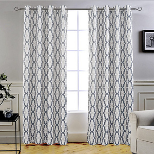 Wholesale Cheap Price Window Curtains Curtains Geometric Blackout Grommet Window Curtains