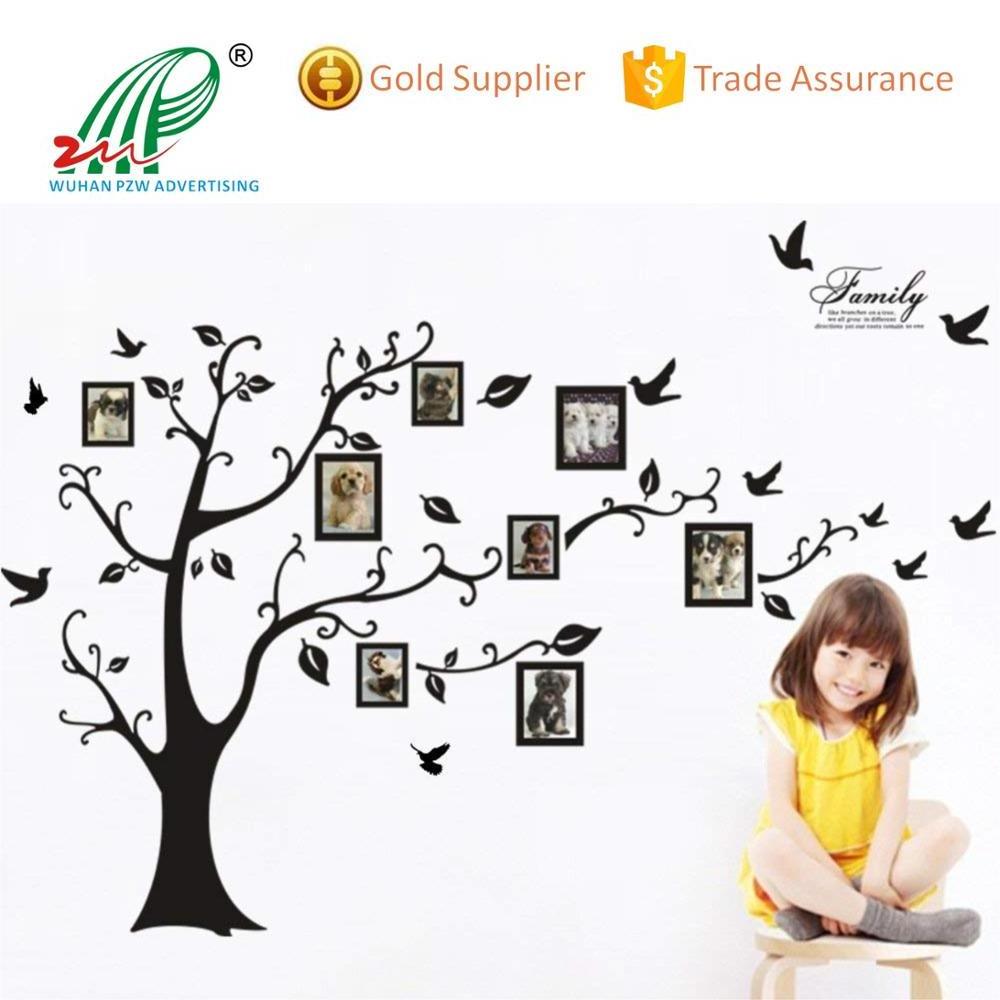 Amazon 3D PVC Free Removable Family Tree Photo Frame Removable Wall Sticker Home Decoration