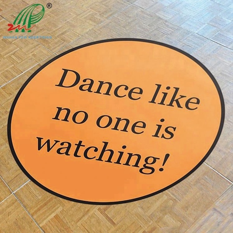 Cheap Custom Personalized Removable Vinyl Dance Decals, Floor Stickers For Wedding / Bat Mitzvah