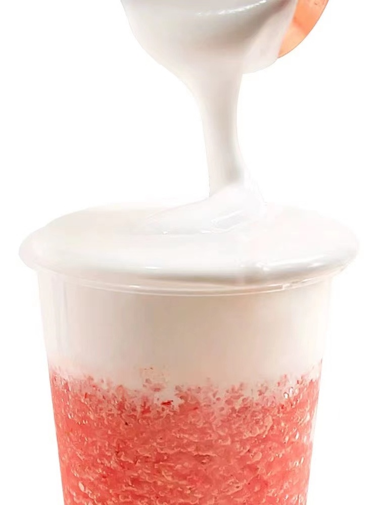 Halal Certified Nondairy Products Factory Supply Beverage Boba Tea Ingredients Topping Cheese Cap flavor Milk Foam Cover Powder