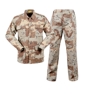 6-Color Desert Tactical Uniforms BDU Set Camouflage Jacket And Pants Security Guard Uniforms battle dress uniform