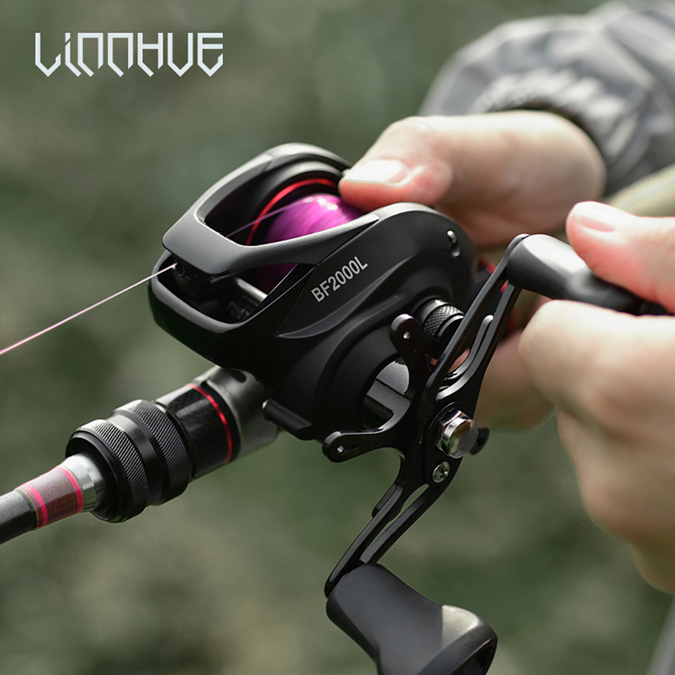 BF2000 Baitcasting Reel High Speed 7.2:1 Gear Ratio 12+1BB Fresh/Saltwater Magnetic Brake System Ultralight Fishing Reel