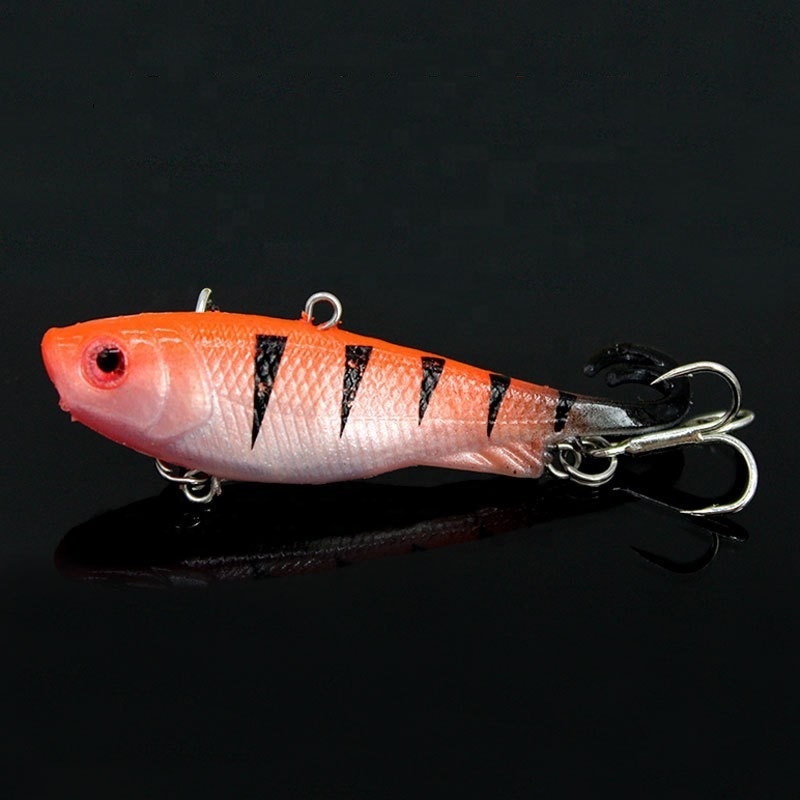 SEASKY 65mm 12g Sinking Soft Tail Lead Weights Bass Fishing Soft Plastic Lure VIB Pre-rigged Swimbait