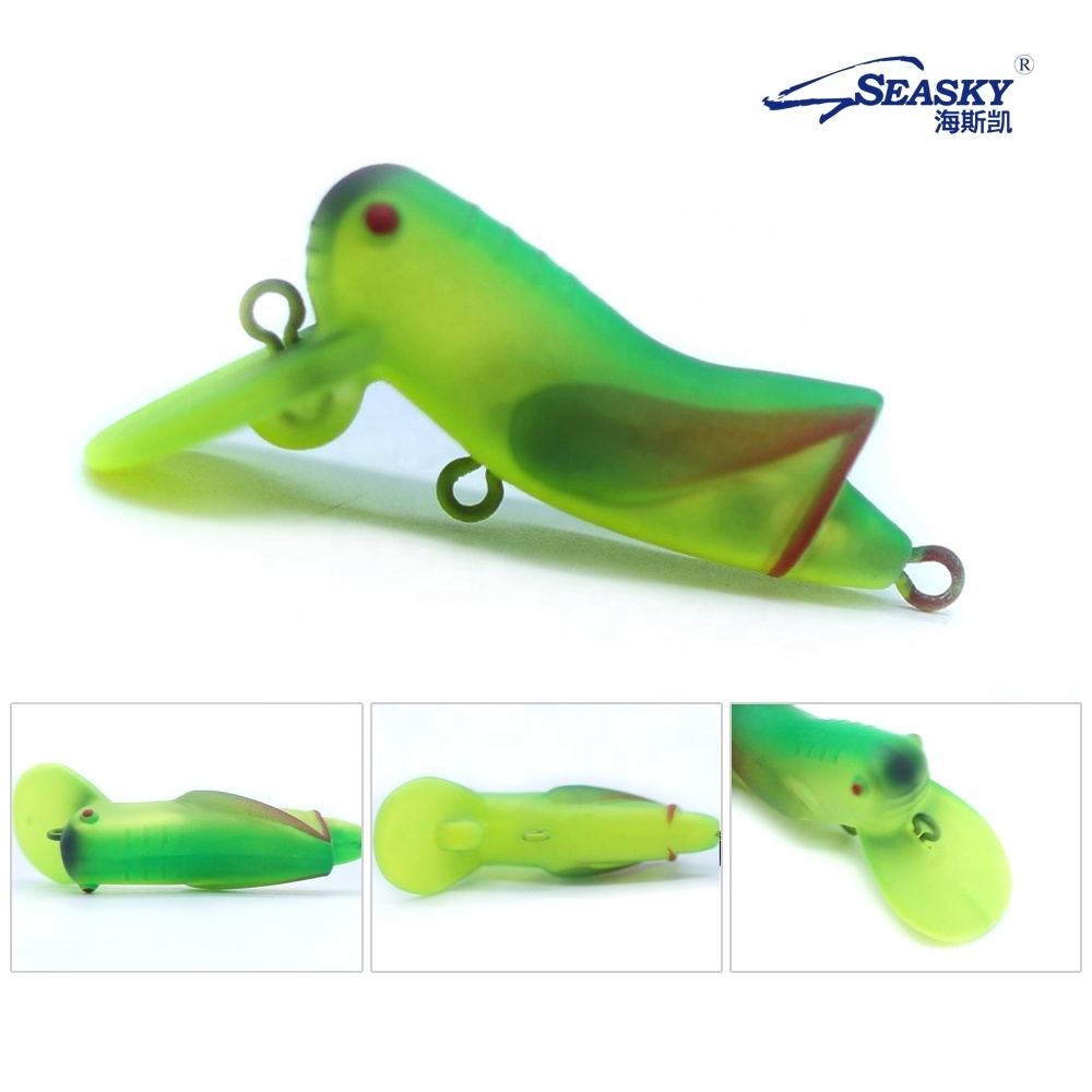 SEASKY 5cm 3g Cricket Insect Swim Action Artificial Bait Hard ABS Lure Crankbait