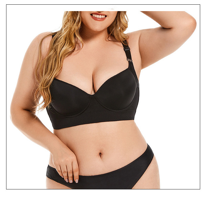 8 Hook A to F Plus Size Deep Cup Shapewear Incorporated Underwire Full Back Coverage Push Up Bra