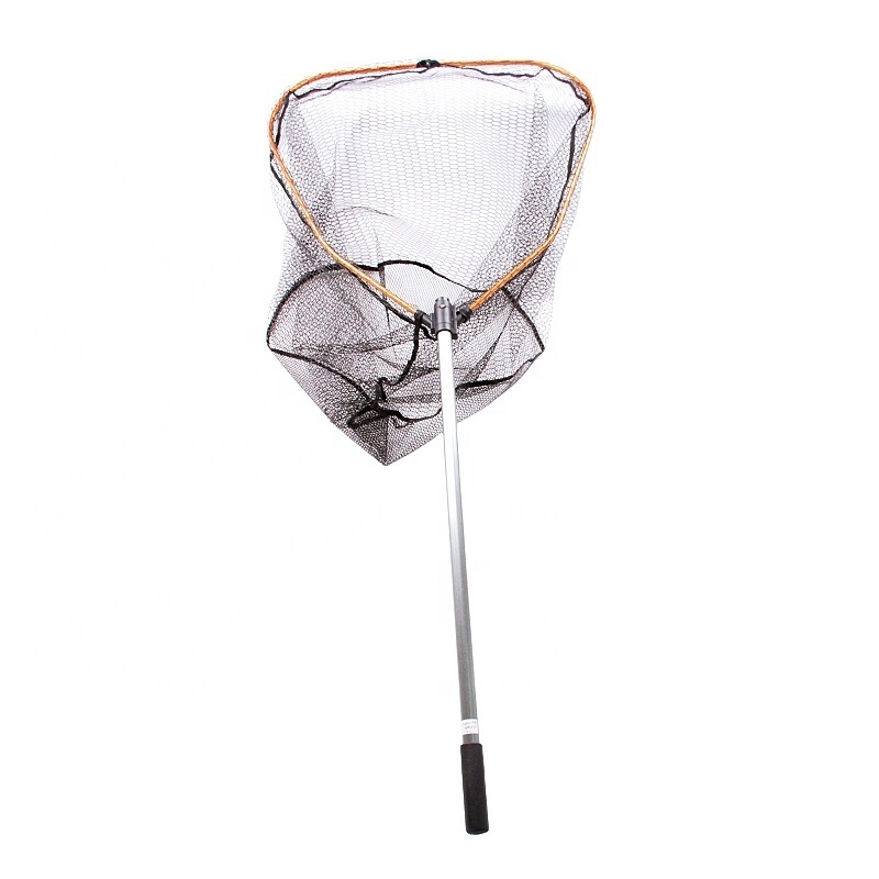 Yousya Extendable Fishing Net Aluminum Rubber Landing Net for Carp Net Freshwater Saltwater