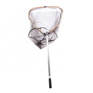 Yousya Extendable Fishing Net Aluminum Rubber Landing Net for Carp Net Freshwater Saltwater