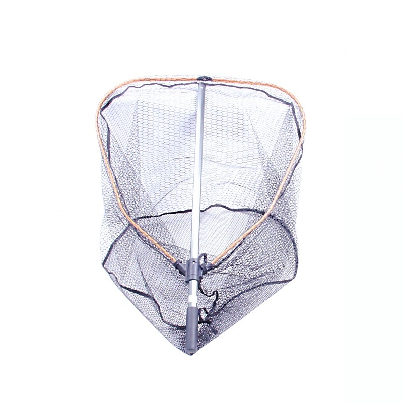 Yousya Extendable Fishing Net Aluminum Rubber Landing Net for Carp Net Freshwater Saltwater