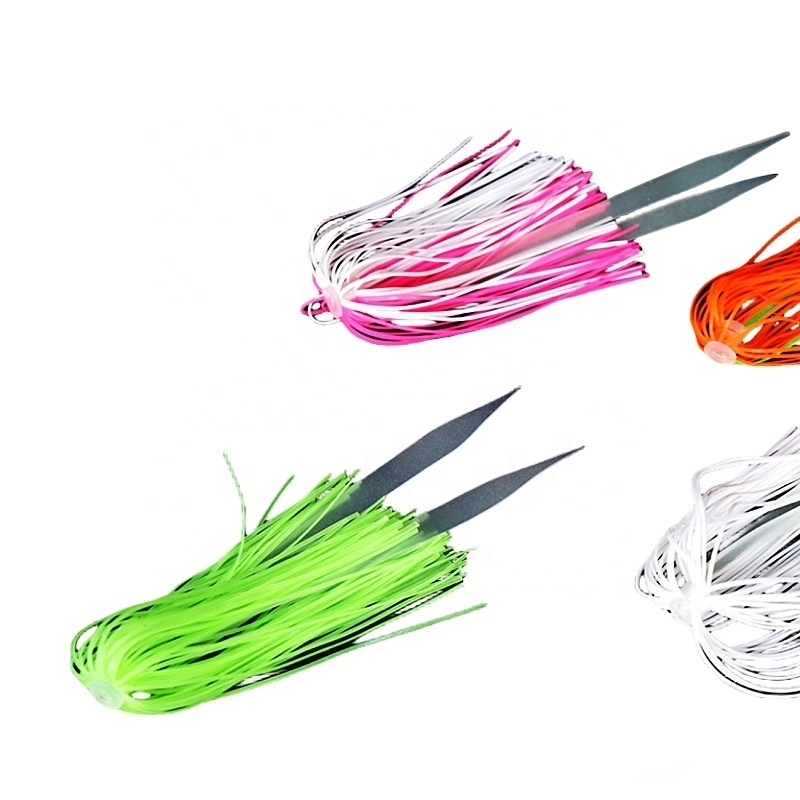 Yousya Durable Rubber Material Spinnerbaits Buzzbaits Skirt Replacement Fishing Silicone Skirts DIY Bass Jig Lures