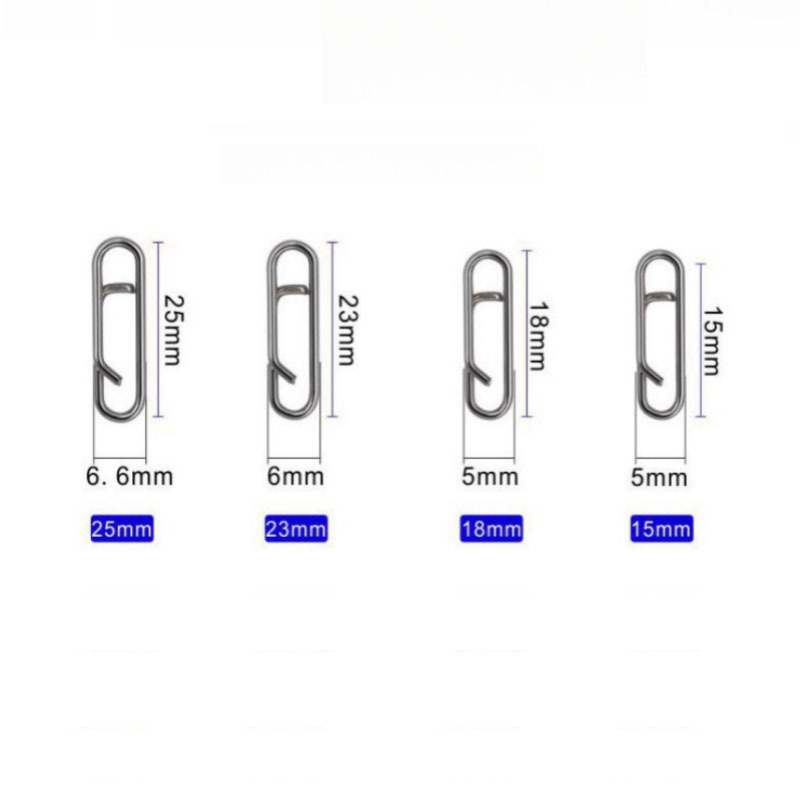 Yousya Quick Clip Snap High Strength Stainless Lock Snaps Swivel Steel Saltwater Connector Line Power Lure Connector