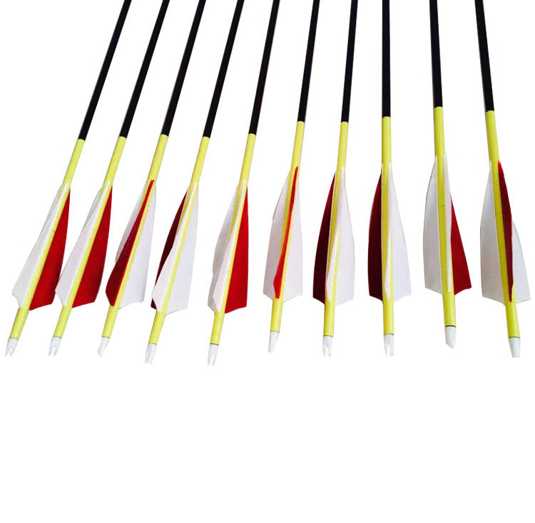 Archery Arrow 3.2mm id carbon arrow spine 300 -1400 40T carbon shaft hunting shooting arrows for recurve compound bow